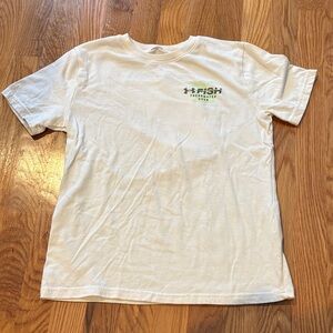 Under Armour White Tee with Green Logo